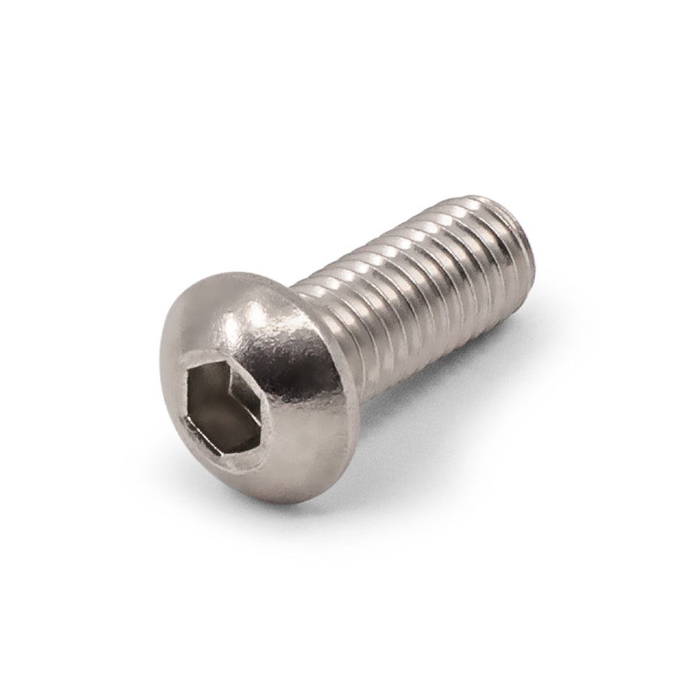 Button Head Cap Screw 304 Grade Stainless Steel - SIZES: M5 - M8