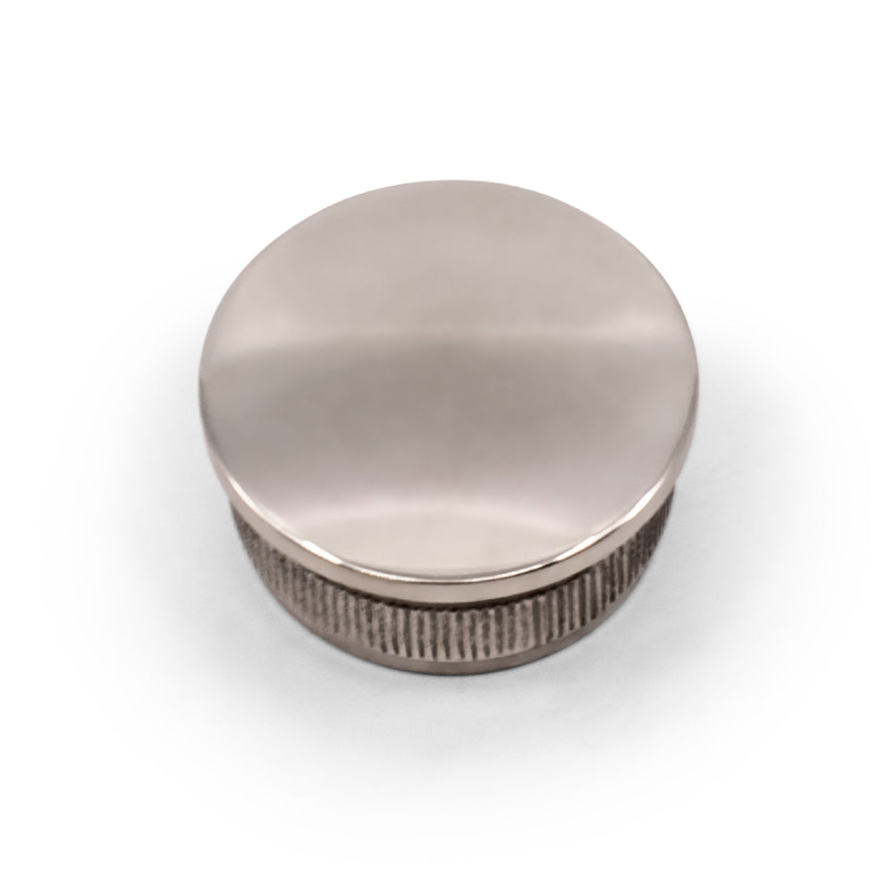 Radiused End Cap Self Grip to Suit 1.5mm Round Tube 316 Grade Stainless Steel - Mirror Polish - SIZES: 38.1mm, 50.8mm