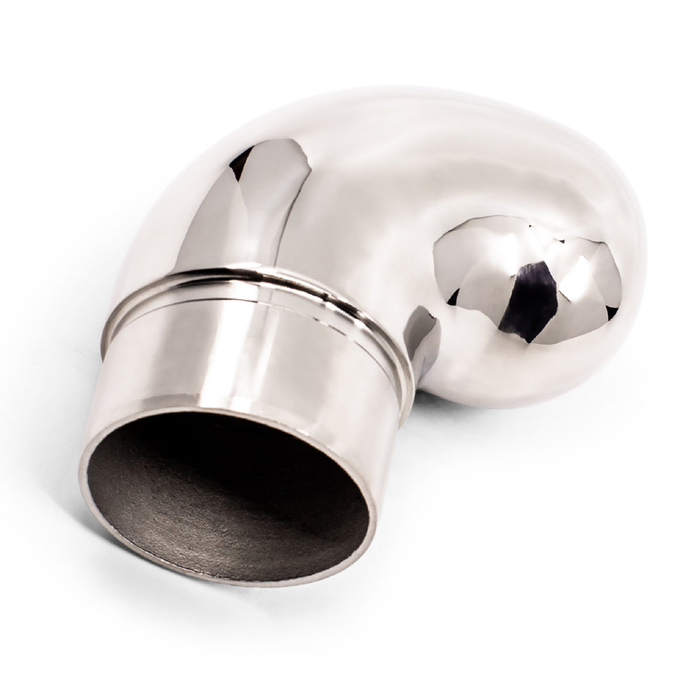 90 Degree Handrail End Cap to suit 2 (50.8mm) x 1.5mm Round Tube 316 Grade Stainless Steel - Mirror Polish