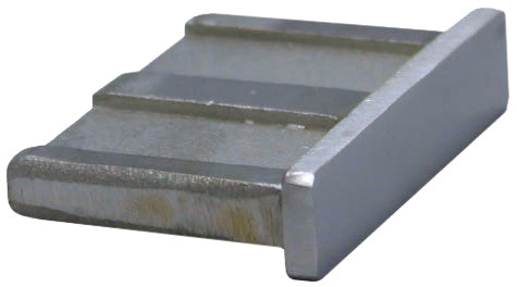 End Cap to suit 50 x 10mm Rectangle Tube 316 Grade Stainless Steel - Satin Finish