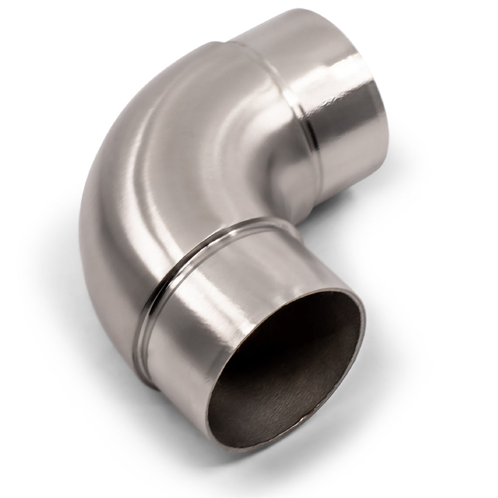 90 Degree Radius Elbow Joiner to suit 2 (50.8mm) x 1.5mm Round Tube 316 Grade Stainless Steel - Satin Finish