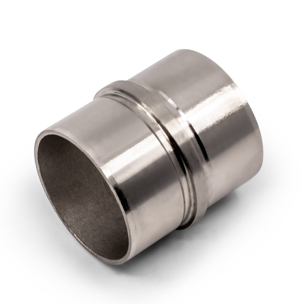 In-line Flush Joiner to suit 2 (50.8mm) x 1.5mm Round Tube 316 Grade Stainless Steel - Satin Finish