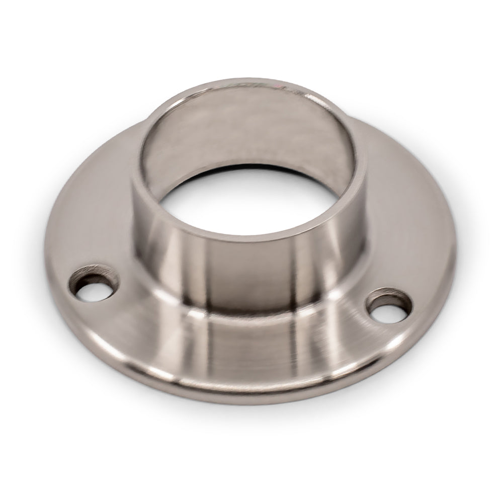 Round Base Flange 3 Screw Hole to suit 2 (50.8mm) x 1.5mm Round Tube 316 Grade Stainless Steel - Satin Finish