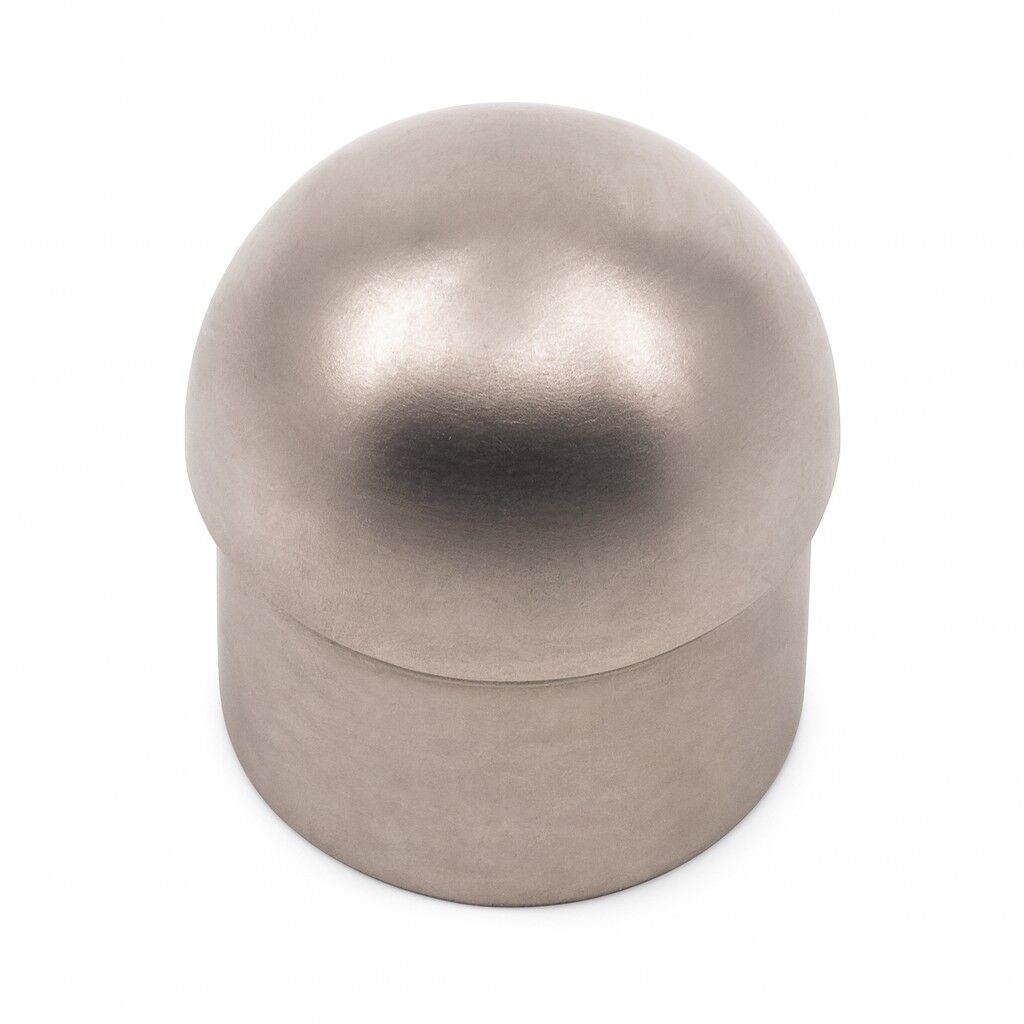 Domed End Cap to suit 2 (50.8mm) x 1.5mm Round Tube 316 Grade Stainless Steel - Satin Finish