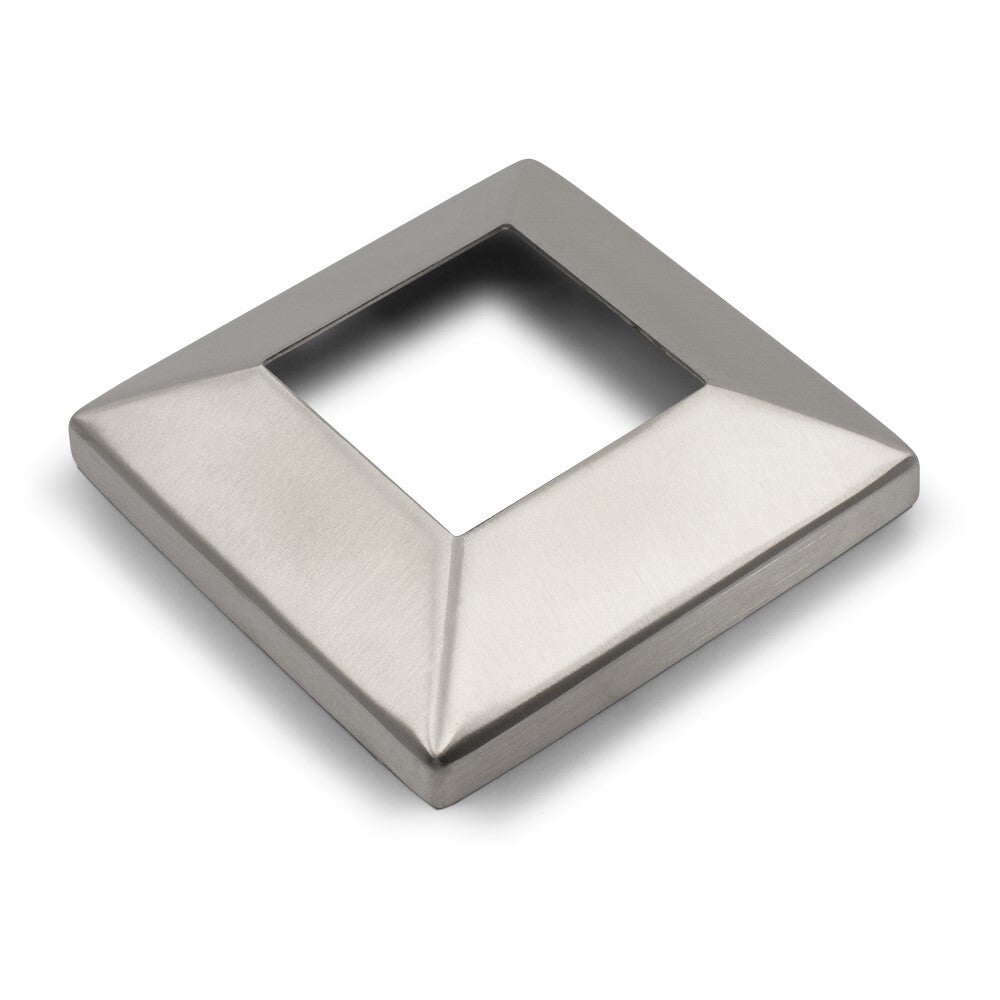 Post Cover Plate Only to suit 2 (50.8mm) x 1.5mm Square Tube 316 Grade Stainless - Satin Finish