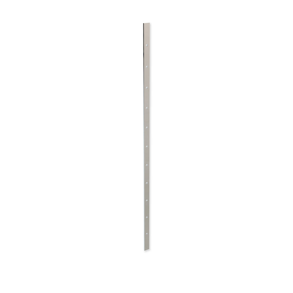 Intermediate Post Flat Bar 25mm x 5mm - 960mm high. Predrilled with 11 x 8mm holes at 80mm spacing - 316 Grade Stainless Steel Mirror Polish