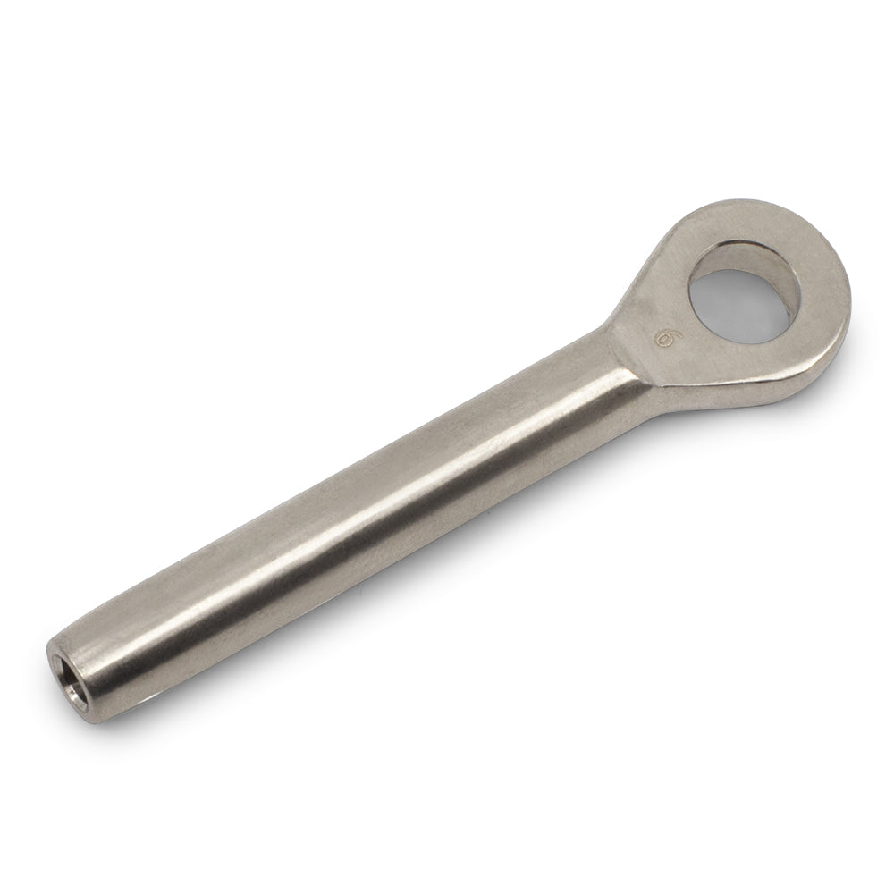 Eye Terminal Swage 316 Grade Stainless Steel - SIZES: 2.5mm - 8mm