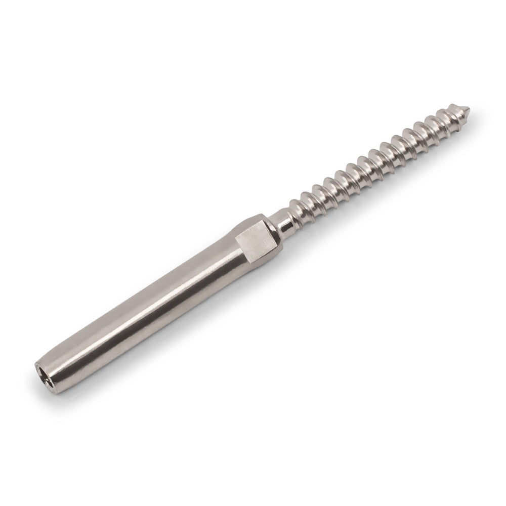 Lag Screw Swage Stud Right Hand Thread 316 Grade Stainless Steel - SUITS WIRE: 3.2mm