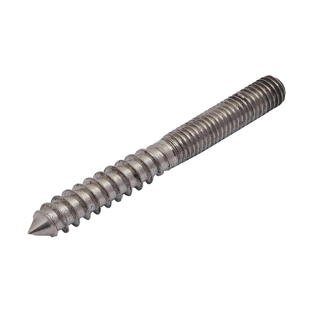Dual Threaded Coach Screw 8 x 70mm (M8 x 35mm) - 316 Grade Stainless Steel