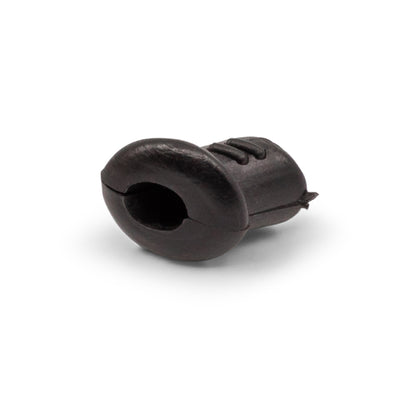 Nylon Grommet Split Type Angled Black - Drill Size: 9mm Internal Hole: 6.5mm Suits: 3.2mm - 4mm Wire Rope