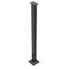 Heavy Duty Wire Balustrade INTERMEDIATE Post 960mm High 11 x 8mm Holes (2 sides at 180 degrees) - 6061 T6 Aluminium - Protexture Black