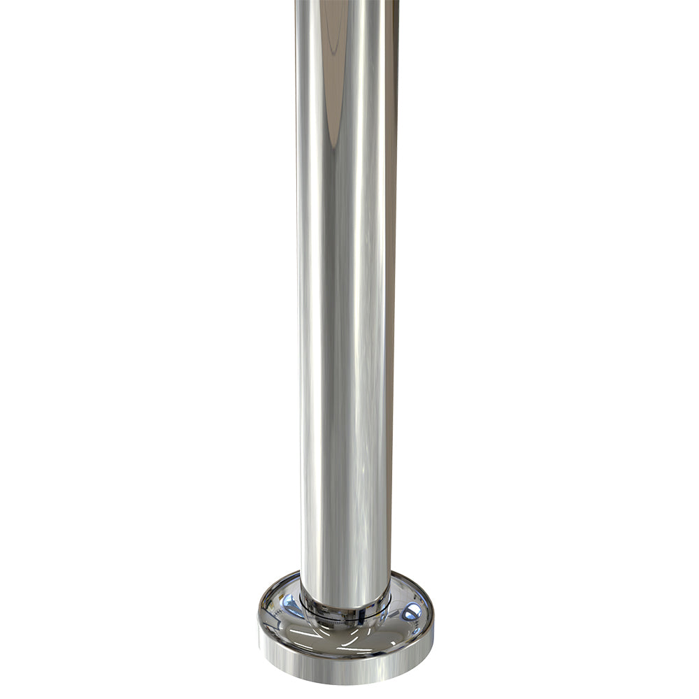 Round Post Blank Mirror Polish - Base Plate and Cover