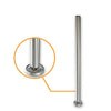 Round Post Blank Mirror Polish - Base Plate and Cover