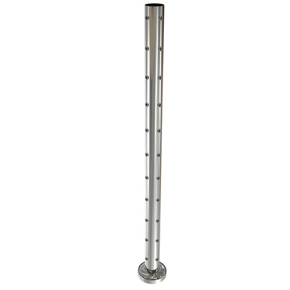 Round Corner Post with Nutserts Mirror Polish - Base Plate and Cover