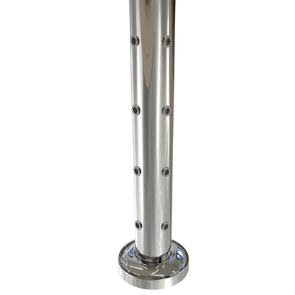 Round Corner Post with Nutserts Mirror Polish - Base Plate and Cover