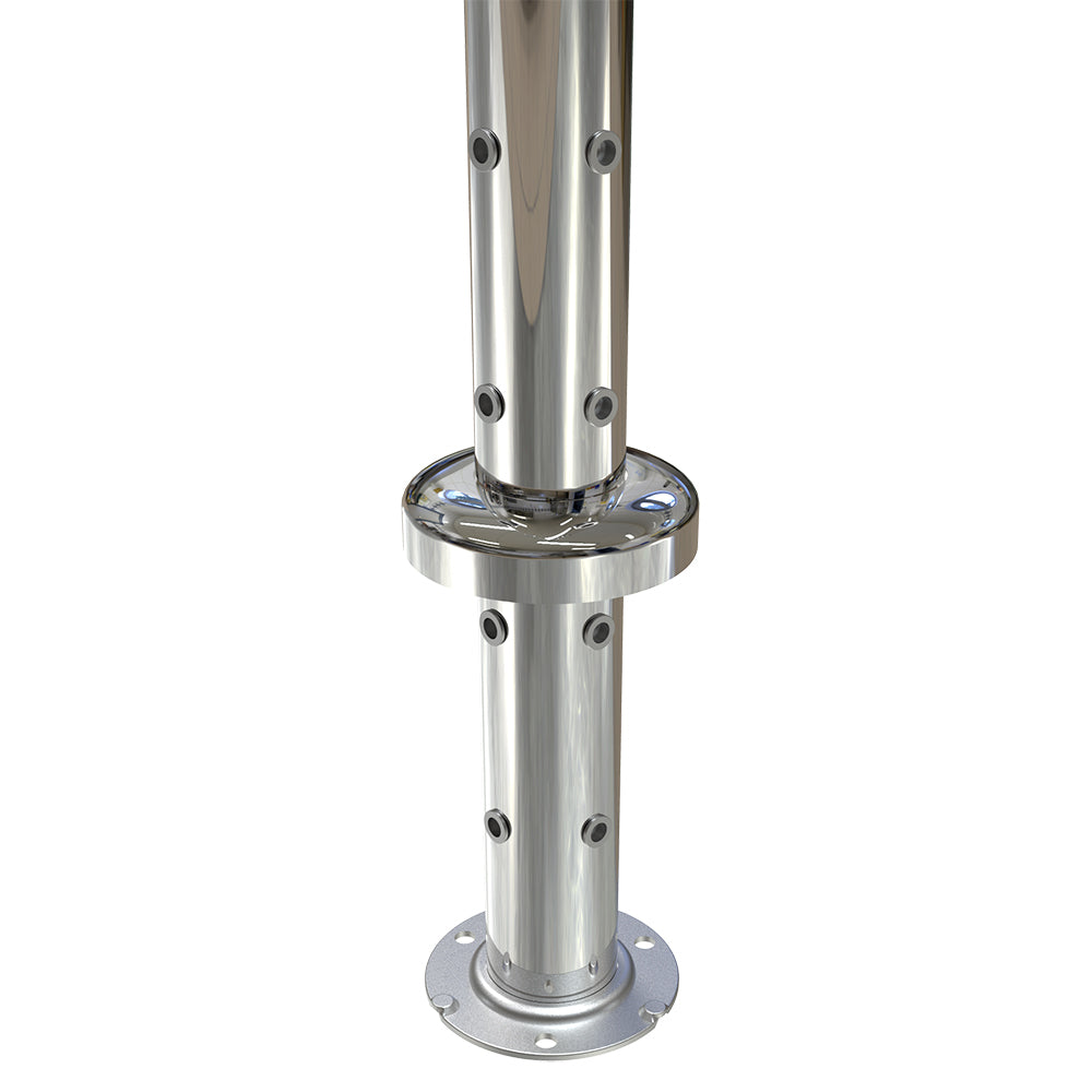 Round Corner Post with Nutserts Mirror Polish - Base Plate and Cover