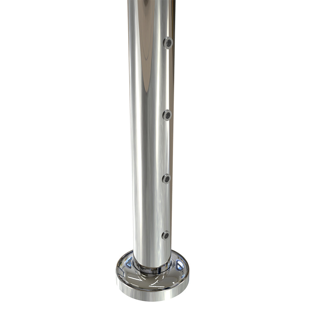 Round End Post with Nutserts Mirror  - Base Plate and Cover