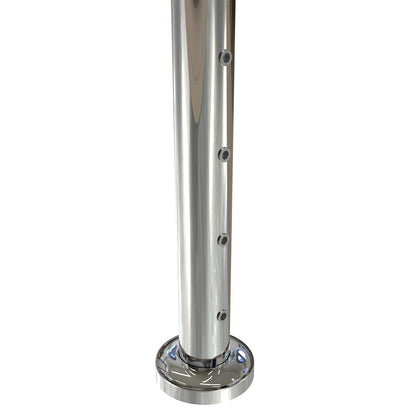 Round End Post with Nutserts Mirror  - Base Plate and Cover