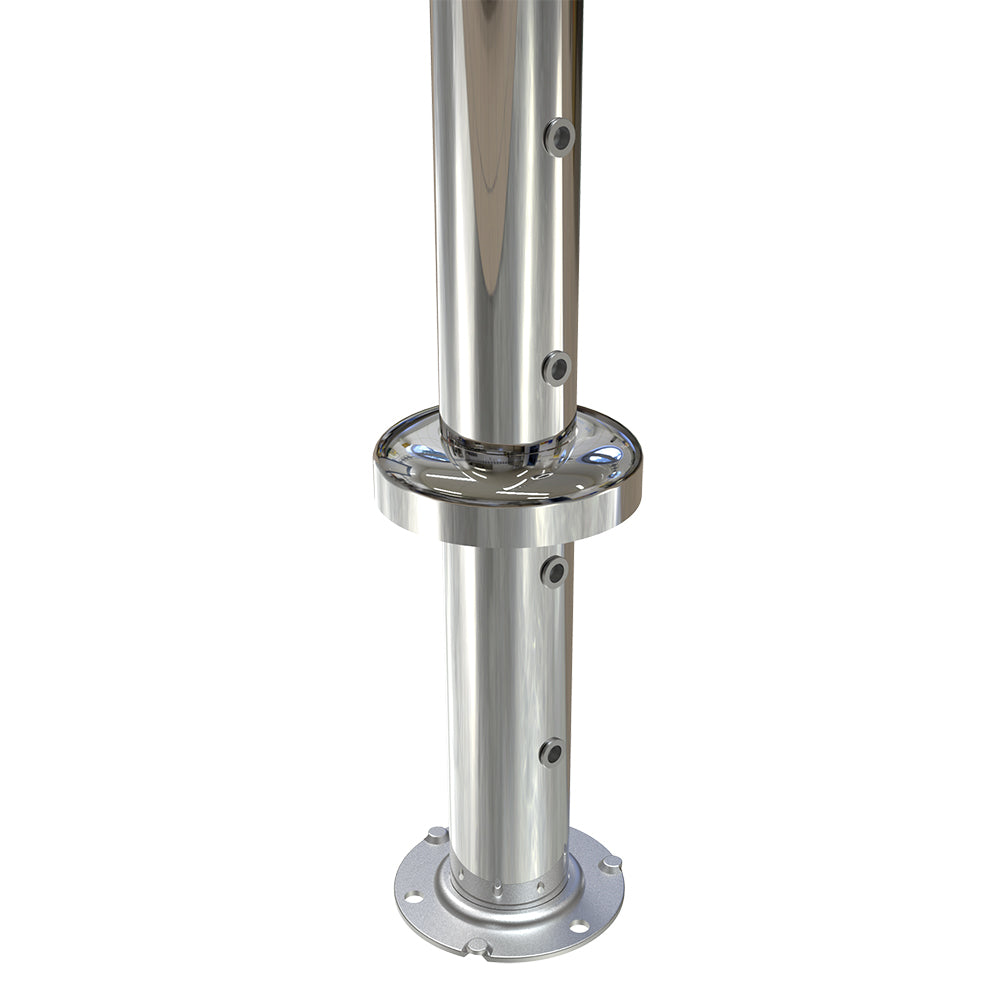 Round End Post with Nutserts Mirror  - Base Plate and Cover