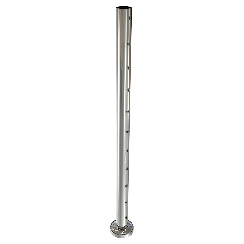 Round End Post with Nutserts Mirror  - Base Plate and Cover