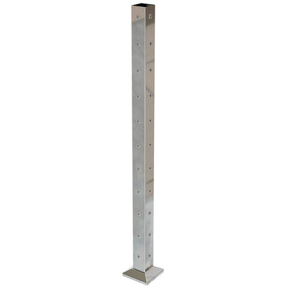 Square Corner Post with Nutserts Mirror Polish - Base Plate and Cover