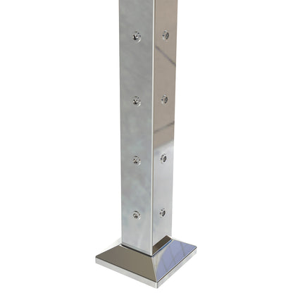 Square Corner Post with Nutserts Mirror Polish - Base Plate and Cover