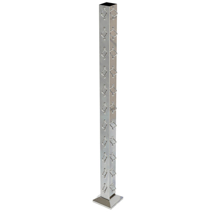 Square Corner Post with Saddles Mirror - Base Plate and Cover