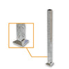Square Corner Post with Saddles Mirror - Base Plate and Cover