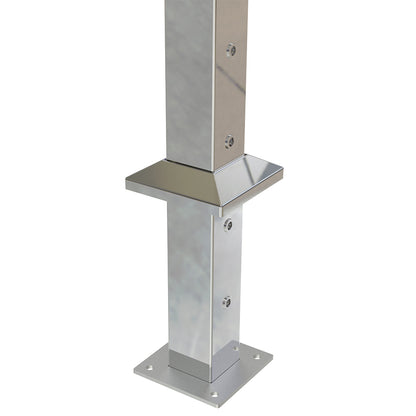 Square End Post with Nutserts Mirror - Base Plate and Cover