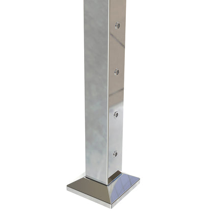 Square End Post with Nutserts Mirror - Base Plate and Cover
