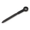 BlackEtch Screw Eye (Lag Screw) 6mm x 60mm - 316 Grade Stainless Steel
