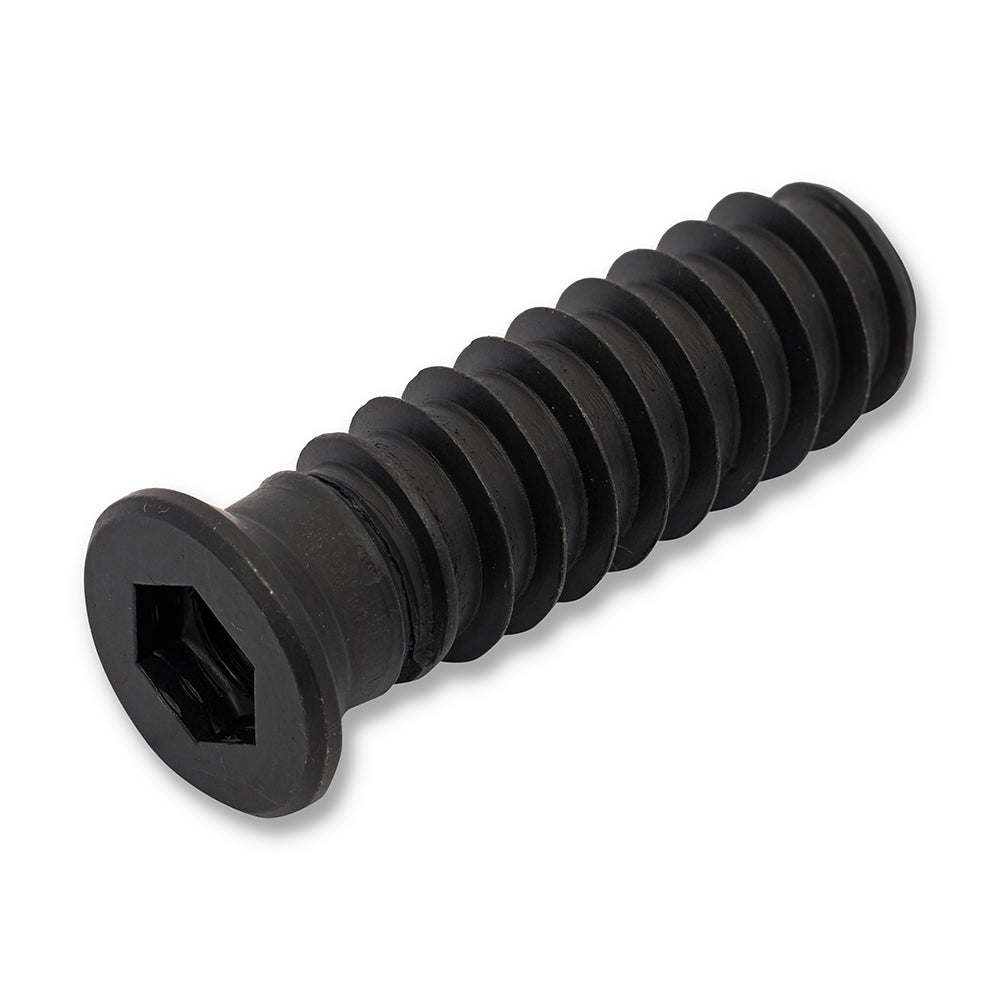 BlackEtch Threaded Timber Inserts M6 x 32mm LHT - 304 Grade Stainless Steel