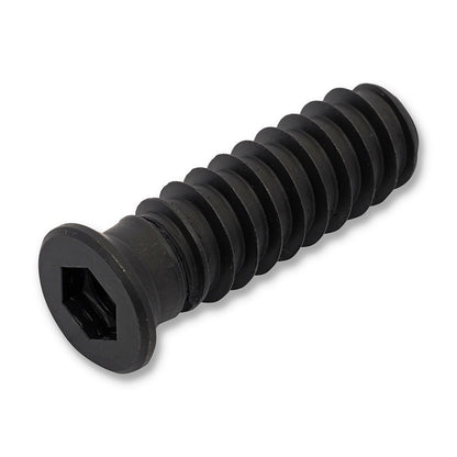 BlackEtch Threaded Timber Inserts M6 x 32mm LHT - 304 Grade Stainless Steel