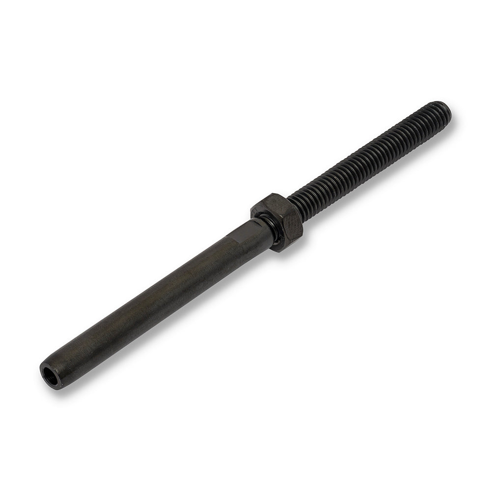 BlackEtch Swage Stud M6 x 48mm Right Hand Threaded to Suit 3.2mm Wire Rope - 316 Grade Stainless Steel