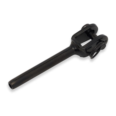 BlackEtch Fork Terminal 5mm Pin to Suit 3.2mm Wire - 316 Grade Stainless Steel