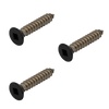 Black Etch Self Tapping Screw CSK Head Square Drive 12g x 1 1/4 316 Grade Stainless Steel - 3 PK- For Top Plate to Handrail