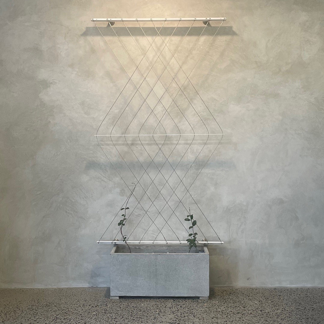 Living Designs Diamond Plant Trellis Kit 1850mm x 1075mm  - Large - Bright Cables