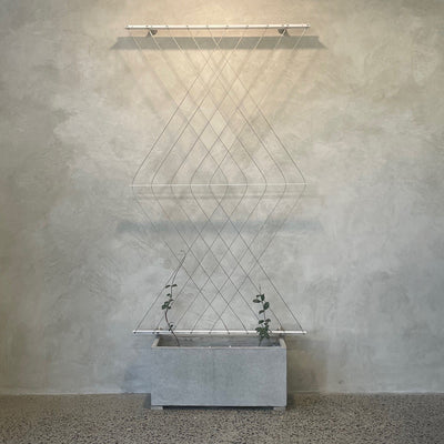 Living Designs Diamond Plant Trellis Kit 1850mm x 1075mm  - Large - Bright Cables