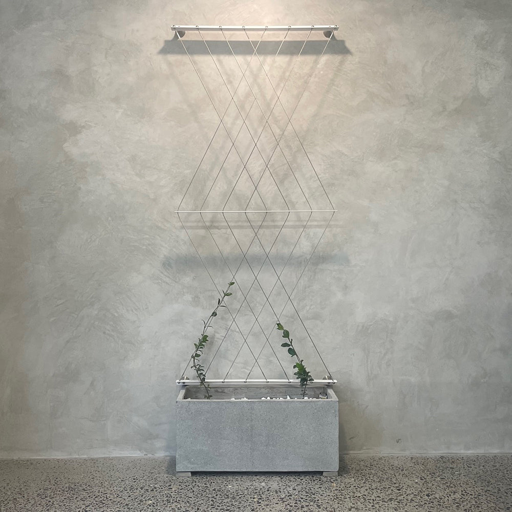 Living Designs Diamond Plant Trellis Kit 1850mm x 840mm  - Medium - Bright Cables