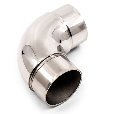 90 Degree Radius Elbow to Suit 1.5mm Round Tube 316 Grade Stainless Steel - Mirror Polish - SIZES: 38.1mm 50.8mm