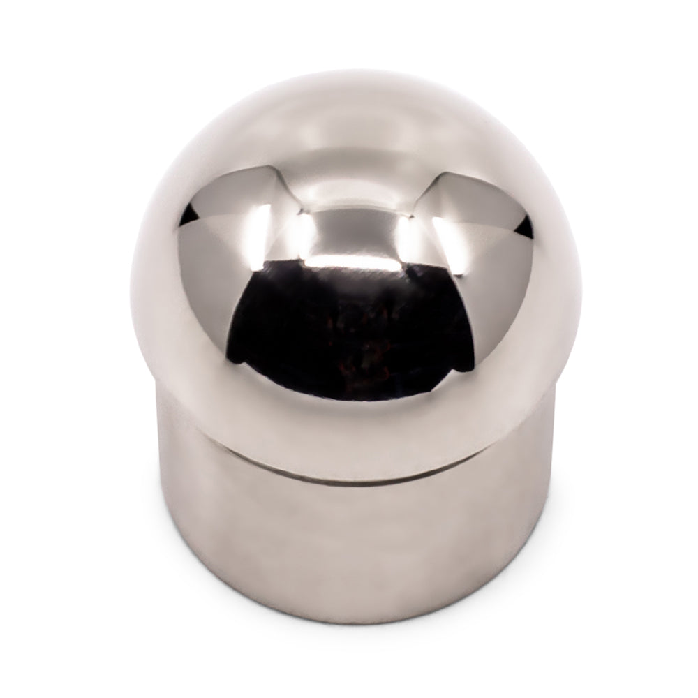 Dome End Cap to suit 1 (25.4mm) x 1.5mm Round Tube 316 Grade Stainless Steel - Mirror Polish