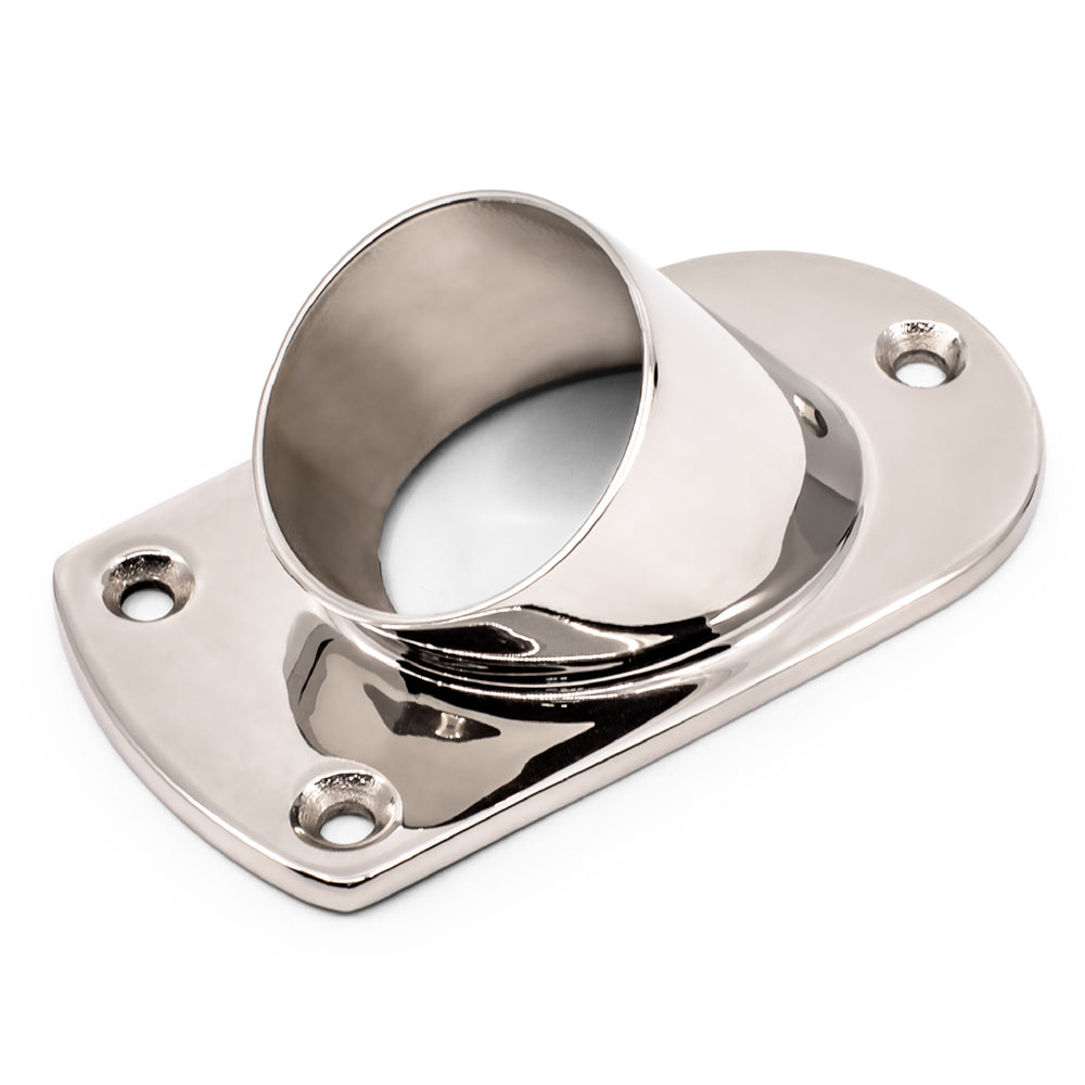 37 Degree Wall Stop Flange 316 Grade Stainless Steel - Mirror Polish - SIZES: 38.1mm, 50.8mm