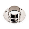 Post Round Base Plate/ Flange 316 Grade Stainless Steel - Mirror Polish - SIZES: 25.4mm, 38.1mm, 50.8mm