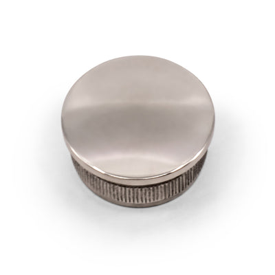 Radiused End Cap Self Grip to Suit 1.5mm Round Tube 316 Grade Stainless Steel - Mirror Polish - SIZES: 38.1mm, 50.8mm