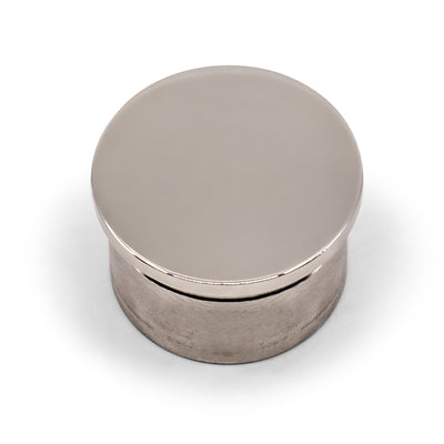 Flat End Cap to Suit 1.5mm Round Tube 316 Grade Stainless Steel - Mirror Polish - SIZES: 25.4mm 38.1mm, 50.8mm