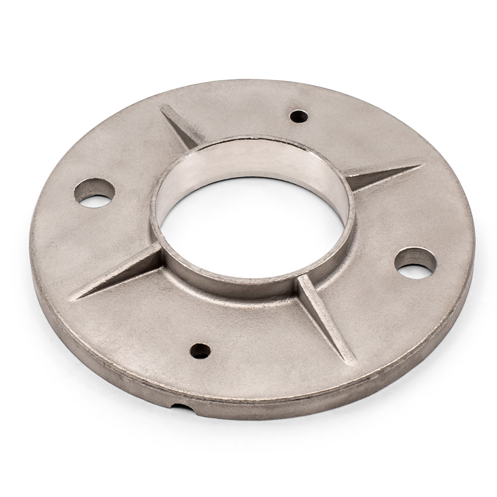 Post Heavy Duty Base Plate 120mm to suit 2 (50.8mm) Tube 316 Grade Stainless