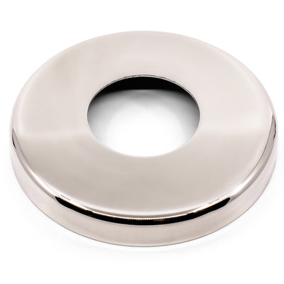 Post Heavy Duty Cover Plate 127mm to suit 2 (50.8mm) Tube 316 Grade Stainless - Mirror Polish