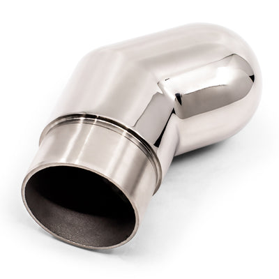 45 Degree Handrail End Cap to suit 2 (50.8mm) x 1.5mm Round Tube 316 Grade Stainless Steel - Mirror Polish