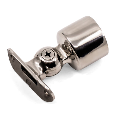 Ajustable Rail Support External Fit 1.5mm Round Tube 316 Grade Stainless Steel - Mirror Polish - SIZES: 25.4mm, 50.8mm