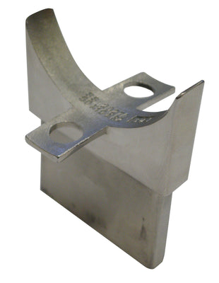 Perpendicular Joiner 2 Radius Top to suit 50 x 10mm Rectangle Tube 316 Grade Stainless Steel - Mirror Polish